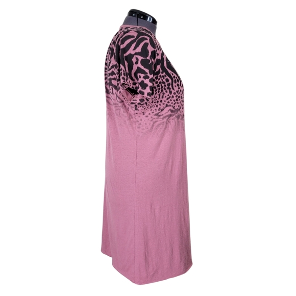 Torrid Lovesick Destructed Dress Size 2 2X 18/20 Pink Black Animal Print New - Picture 6 of 16